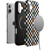 image:imageCasely iPhone 16 Case  The Boyfriend Collection  Forest Green  Bold Protective Design  Compatible with MagSafeOld Skool  Retro Checkerboard