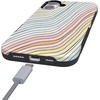 image:imageCasely iPhone 16 Case  The Boyfriend Collection  Forest Green  Bold Protective Design  Compatible with MagSafeRide The Wave  Pastel Rainbow Lined