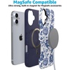 image:imageCasely iPhone 16 Case  The Boyfriend Collection  Forest Green  Bold Protective Design  Compatible with MagSafeRose to Fame  Blue  White Rose Floral