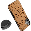 image:imageCasely iPhone 16 Case  The Boyfriend Collection  Forest Green  Bold Protective Design  Compatible with MagSafeSpot On  Dotted Animal