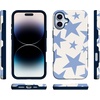 image:imageCasely iPhone 16 Case  The Boyfriend Collection  Forest Green  Bold Protective Design  Compatible with MagSafeStars Align  Blue  White Stars