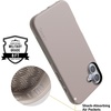 image:imageCasely iPhone 16 Case  The Boyfriend Collection  Forest Green  Bold Protective Design  Compatible with MagSafeTaupe on Nude