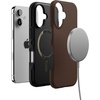 image:imageCasely iPhone 16 Case  The Boyfriend Collection  Forest Green  Bold Protective Design  Compatible with MagSafeThe Boyfriend Collection  Espresso Brown