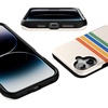 image:imageCasely iPhone 16 Case  The Boyfriend Collection  Forest Green  Bold Protective Design  Compatible with MagSafeTotally Groovy  Rainbow Stripes Color Block