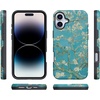 image:imageCasely iPhone 16 Case  The Boyfriend Collection  Forest Green  Bold Protective Design  Compatible with MagSafeVan Gogh  Almond Blossom Floral