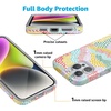 image:imageCasely iPhone 16 Pro Case  Mystic Moss  Green Enchanted Shimmer  Compatible with MagSafe  Classic Ultra Slim DesignColor Me Happy  Doodle Colorblock