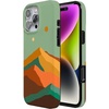 image:imageCasely iPhone 16 Pro Case  Mystic Moss  Green Enchanted Shimmer  Compatible with MagSafe  Classic Ultra Slim DesignEndless Peaks  Colorblock Mountain