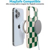 image:imageCasely iPhone 16 Pro Case  Mystic Moss  Green Enchanted Shimmer  Compatible with MagSafe  Classic Ultra Slim DesignFit Check  Green Checkerboard