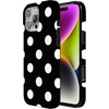 image:imageCasely iPhone 16 Pro Case  Mystic Moss  Green Enchanted Shimmer  Compatible with MagSafe  Classic Ultra Slim DesignHigh Contrast  Black Polka Dot