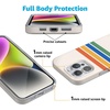 image:imageCasely iPhone 16 Pro Case  Mystic Moss  Green Enchanted Shimmer  Compatible with MagSafe  Classic Ultra Slim DesignTotally Groovy  Rainbow Stripes Color Block