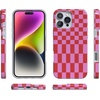 image:imageCasely iPhone 16 Pro Case  Mystic Moss  Green Enchanted Shimmer  Compatible with MagSafe  Classic Ultra Slim DesignVibe Check  Pink Checkerboard