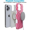 image:imageCasely iPhone 16 Pro Case  Mystic Moss  Green Enchanted Shimmer  Compatible with MagSafe  Classic Ultra Slim DesignVibe Check  Pink Checkerboard