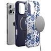 image:imageCasely iPhone 16 Pro Max Case  Night Walk  The Beatles Abbey Road Dual Image  Bold Protective Design  MagSafe Compatible DesignRose to Fame  Blue  White Rose Floral