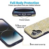 image:imageCasely iPhone 17 Case  Kiwi Kiss  Matcha Green Shimmer  Bold Protective Design  MagSafe Compatible DesignBoho Blooms  Golden Floral