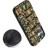 image:imageCasely iPhone 17 Case  Kiwi Kiss  Matcha Green Shimmer  Bold Protective Design  MagSafe Compatible DesignBook Nook  Floral Library