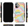 image:imageCasely iPhone 17 Case  Kiwi Kiss  Matcha Green Shimmer  Bold Protective Design  MagSafe Compatible DesignColor Me Happy  Doodle Colorblock