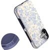 image:imageCasely iPhone 17 Case  Kiwi Kiss  Matcha Green Shimmer  Bold Protective Design  MagSafe Compatible DesignCupids Canvas  Periwinkle Floral