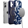 image:imageCasely iPhone 17 Case  Kiwi Kiss  Matcha Green Shimmer  Bold Protective Design  MagSafe Compatible DesignFloral Forest  Navy Cherry Blossom Floral