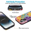 image:imageCasely iPhone 17 Case  Kiwi Kiss  Matcha Green Shimmer  Bold Protective Design  MagSafe Compatible DesignFlower Patch  MultiColor Floral