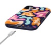 image:imageCasely iPhone 17 Case  Kiwi Kiss  Matcha Green Shimmer  Bold Protective Design  MagSafe Compatible DesignMidnight Color Splash  Abstract Retro
