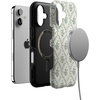 image:imageCasely iPhone 17 Case  Kiwi Kiss  Matcha Green Shimmer  Bold Protective Design  MagSafe Compatible DesignSage Tapestry  Floral Vines