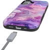 image:imageCasely iPhone 17 Case  Kiwi Kiss  Matcha Green Shimmer  Bold Protective Design  MagSafe Compatible DesignTie Dying Over You  Purple Marble