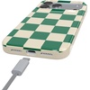 image:imageCasely iPhone 17 Pro Case  Think Pink  Solid Neon Pink  Compatible with MagSafe  Classic Ultra Slim DesignFit Check  Green Checkerboard