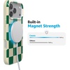 image:imageCasely iPhone 17 Pro Case  Think Pink  Solid Neon Pink  Compatible with MagSafe  Classic Ultra Slim DesignFit Check  Green Checkerboard