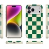 image:imageCasely iPhone 17 Pro Case  Think Pink  Solid Neon Pink  Compatible with MagSafe  Classic Ultra Slim DesignFit Check  Green Checkerboard