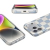 image:imageCasely iPhone 17 Pro Case  Think Pink  Solid Neon Pink  Compatible with MagSafe  Classic Ultra Slim DesignFit Check  Light Blue Checkerboard
