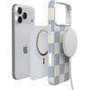 image:imageCasely iPhone 17 Pro Case  Think Pink  Solid Neon Pink  Compatible with MagSafe  Classic Ultra Slim DesignFit Check  Light Blue Checkerboard