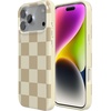 image:imageCasely iPhone 17 Pro Case  Think Pink  Solid Neon Pink  Compatible with MagSafe  Classic Ultra Slim DesignFit Check  Neutral Checkerboard