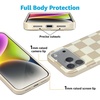 image:imageCasely iPhone 17 Pro Case  Think Pink  Solid Neon Pink  Compatible with MagSafe  Classic Ultra Slim DesignFit Check  Neutral Checkerboard