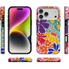image:imageCasely iPhone 17 Pro Case  Think Pink  Solid Neon Pink  Compatible with MagSafe  Classic Ultra Slim DesignFlower Patch  MultiColor Floral