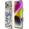image:imageCasely iPhone 17 Pro Case  Think Pink  Solid Neon Pink  Compatible with MagSafe  Classic Ultra Slim DesignHeartstrings  Blue Bow