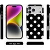 image:imageCasely iPhone 17 Pro Case  Think Pink  Solid Neon Pink  Compatible with MagSafe  Classic Ultra Slim DesignHigh Contrast  Black Polka Dot