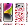 image:imageCasely iPhone 17 Pro Case  Think Pink  Solid Neon Pink  Compatible with MagSafe  Classic Ultra Slim DesignLove Struck  Heart Stickers