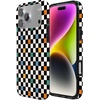 image:imageCasely iPhone 17 Pro Case  Think Pink  Solid Neon Pink  Compatible with MagSafe  Classic Ultra Slim DesignOld Skool  Retro Checkerboard