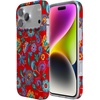 image:imageCasely iPhone 17 Pro Case  Think Pink  Solid Neon Pink  Compatible with MagSafe  Classic Ultra Slim DesignPainted Flowers  Frida Kahlo Floral