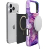 image:imageCasely iPhone 17 Pro Case  Think Pink  Solid Neon Pink  Compatible with MagSafe  Classic Ultra Slim DesignTie Dying Over You  Purple Marble