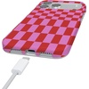 image:imageCasely iPhone 17 Pro Case  Think Pink  Solid Neon Pink  Compatible with MagSafe  Classic Ultra Slim DesignVibe Check  Pink Checkerboard