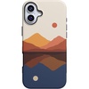 Opposites Attract Day Night Colorblock Mountains