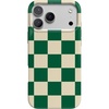 image:imageCasely iPhone 17 Pro Case  Think Pink  Solid Neon Pink  Compatible with MagSafe  Classic Ultra Slim DesignFit Check  Green Checkerboard