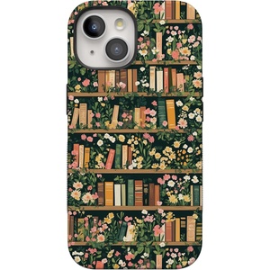 image:imageCasely iPhone 15 Plus Case  Into the Wild  White Snow Leopard  Bold Protective Design  MagSafe Compatible DesignBook Nook  Floral Library