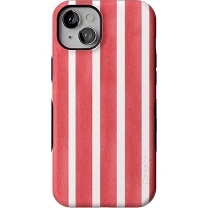 image:imageCasely iPhone 15 Plus Case  Into the Wild  White Snow Leopard  Bold Protective Design  MagSafe Compatible DesignEast Coast Summer  Red Stripes