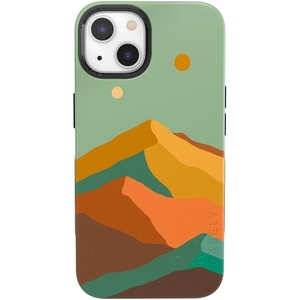 image:imageCasely iPhone 15 Plus Case  Into the Wild  White Snow Leopard  Bold Protective Design  MagSafe Compatible DesignEndless Peaks  Colorblock Mountain