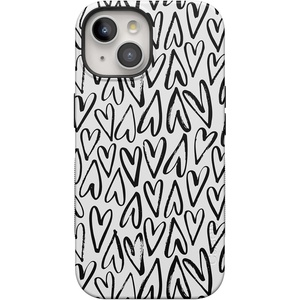 image:imageCasely iPhone 15 Plus Case  Into the Wild  White Snow Leopard  Bold Protective Design  MagSafe Compatible DesignHeart Throb  Endless Hearts