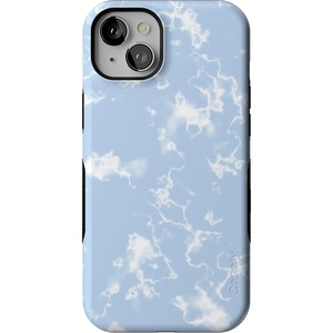 image:imageCasely iPhone 15 Plus Case  Into the Wild  White Snow Leopard  Bold Protective Design  MagSafe Compatible DesignLight Blue Skies  Marble Clouds