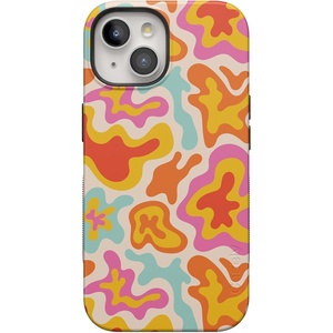 image:imageCasely iPhone 15 Plus Case  Into the Wild  White Snow Leopard  Bold Protective Design  MagSafe Compatible DesignTropical Color Splash  Abstract Retro