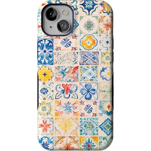 image:imageCasely iPhone 15 Plus Case  Into the Wild  White Snow Leopard  Bold Protective Design  MagSafe Compatible DesignTuscan Tiles  Dolce Vita